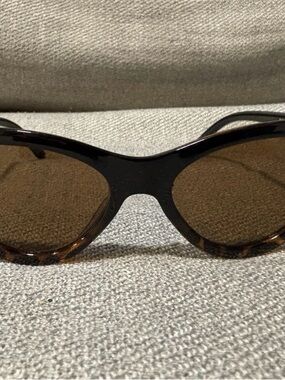 Tortoiseshell Round Women's Sunglasses - Brown Lenses